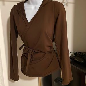 Splendid brown wrap sweater